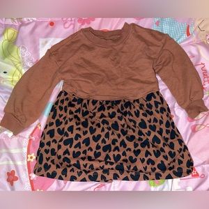 Toddler girls cheetah print dress - 24m